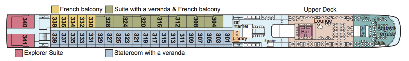 Viking River Cruises Viking Longships 2019 Deck Plans Upper Deck.png