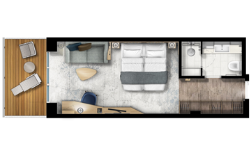 Quark Ultramarine Balcony Suite