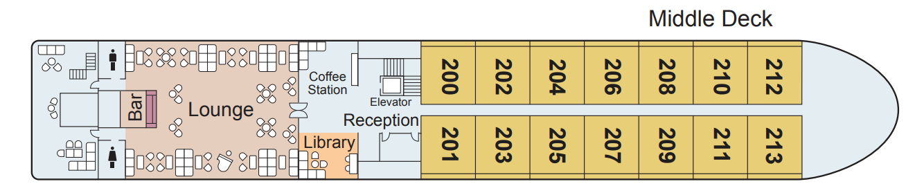 Viking Cruises Viking Saigon - Deck Plans - Middle Deck .png