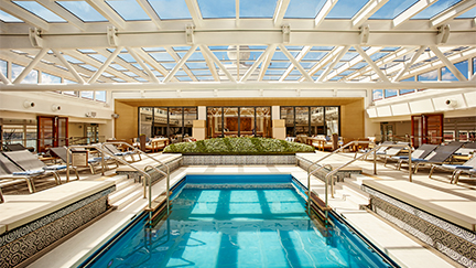 Main Pool with Retractable Dome