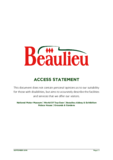 Beaulieu access statement