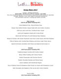 Leith's at beaulieu group catering menu