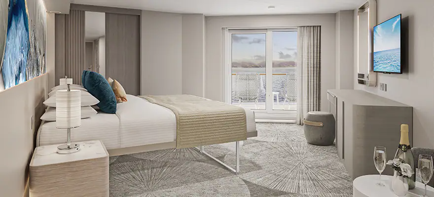 Aft-Facing Suite with Large Balcony