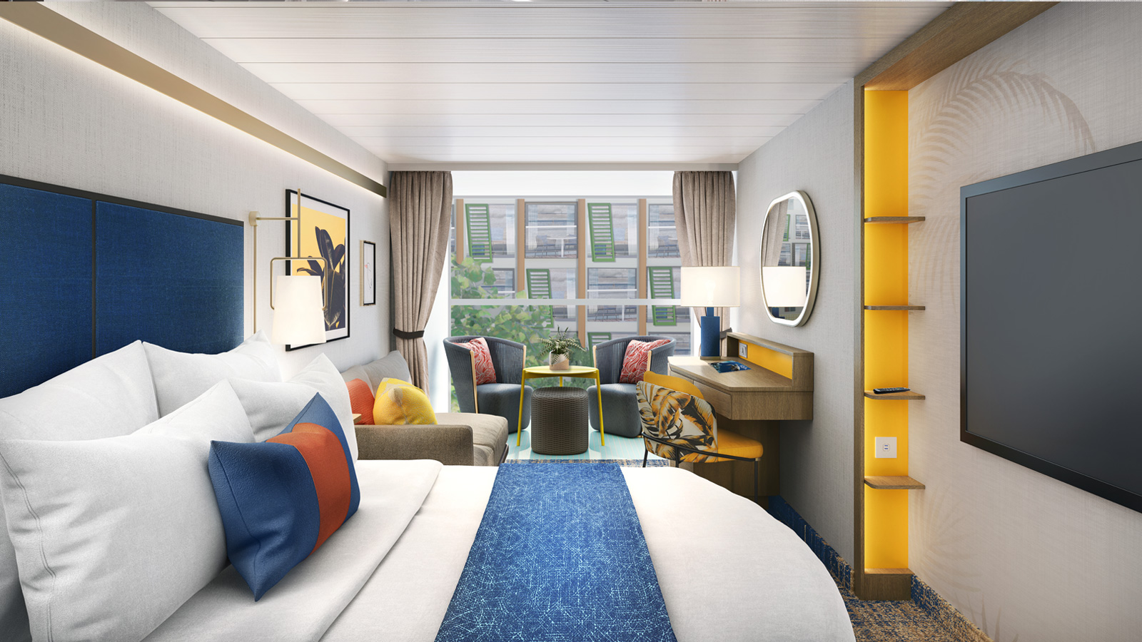 Spacious Infinite Central Park View Balcony