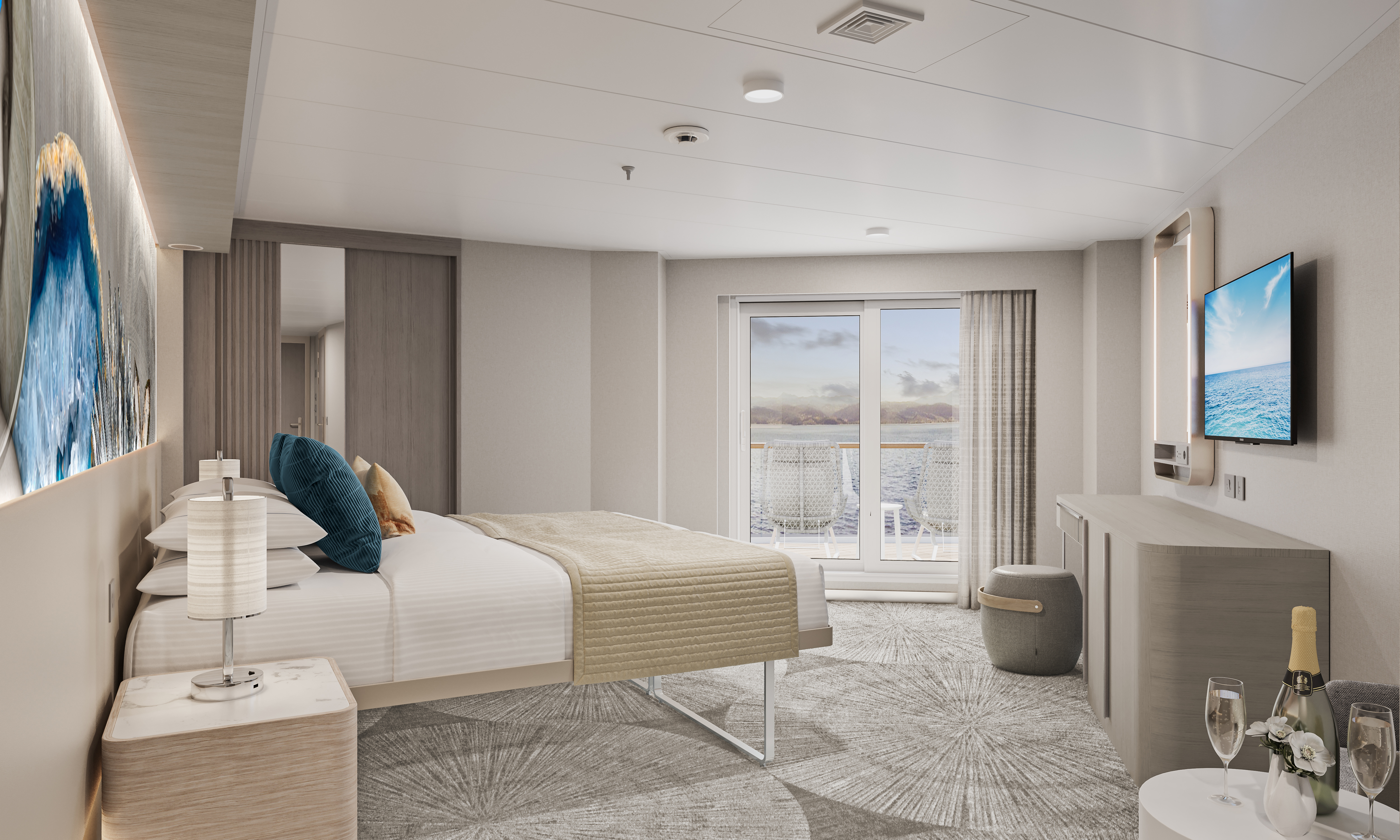 Aft-Facing Suite with Large Balcony