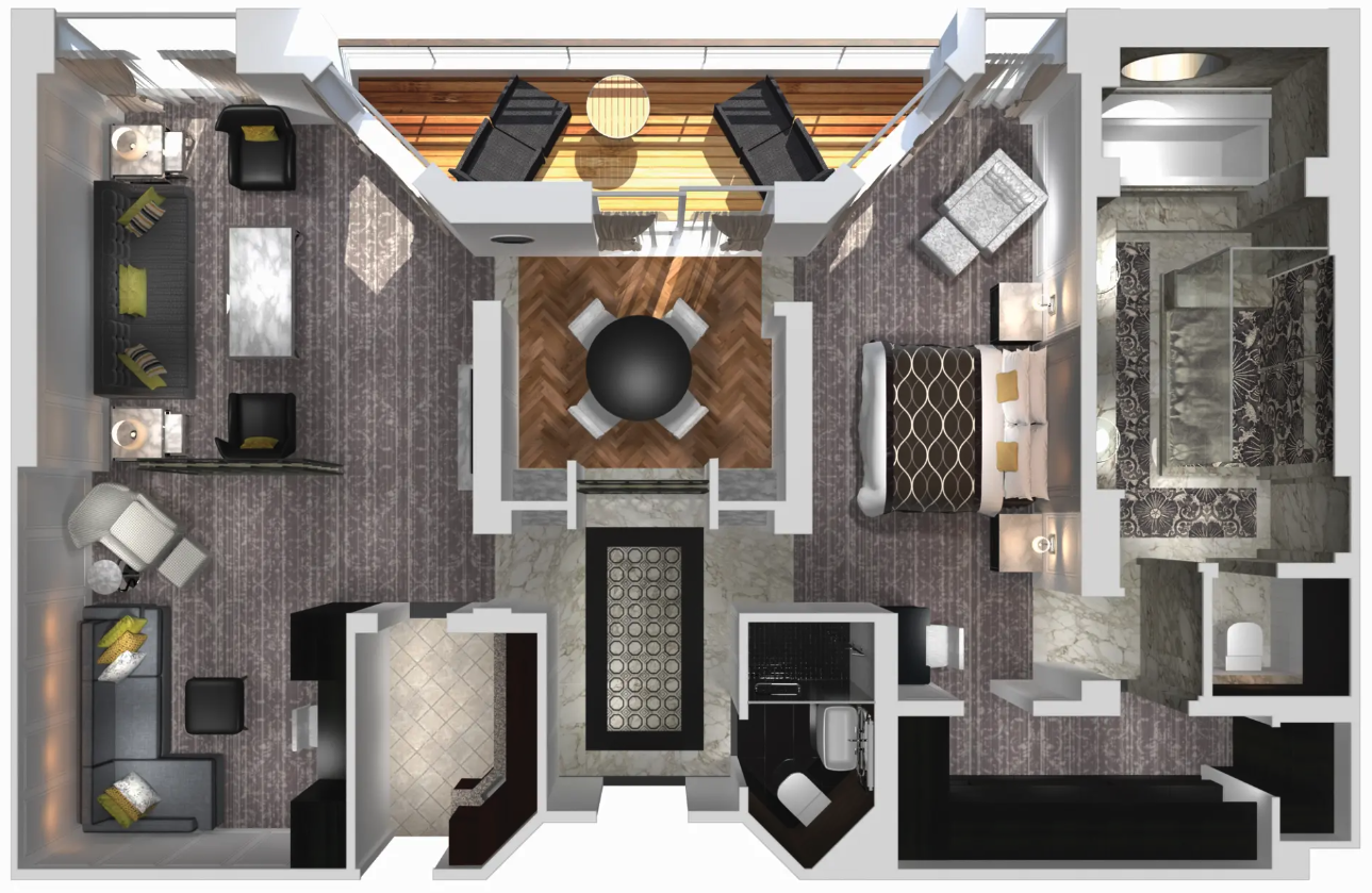 Crystal Cruises Crystal Serenity Crystal Penthouse Suite 1.png