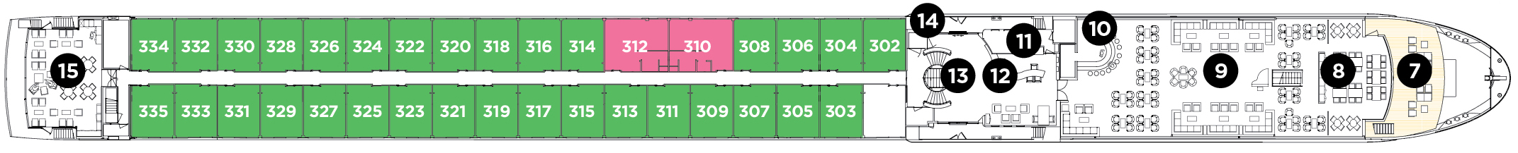Royal Deck deck plan