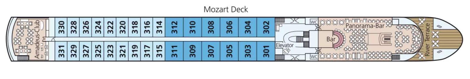 Mozart Deck deck plan