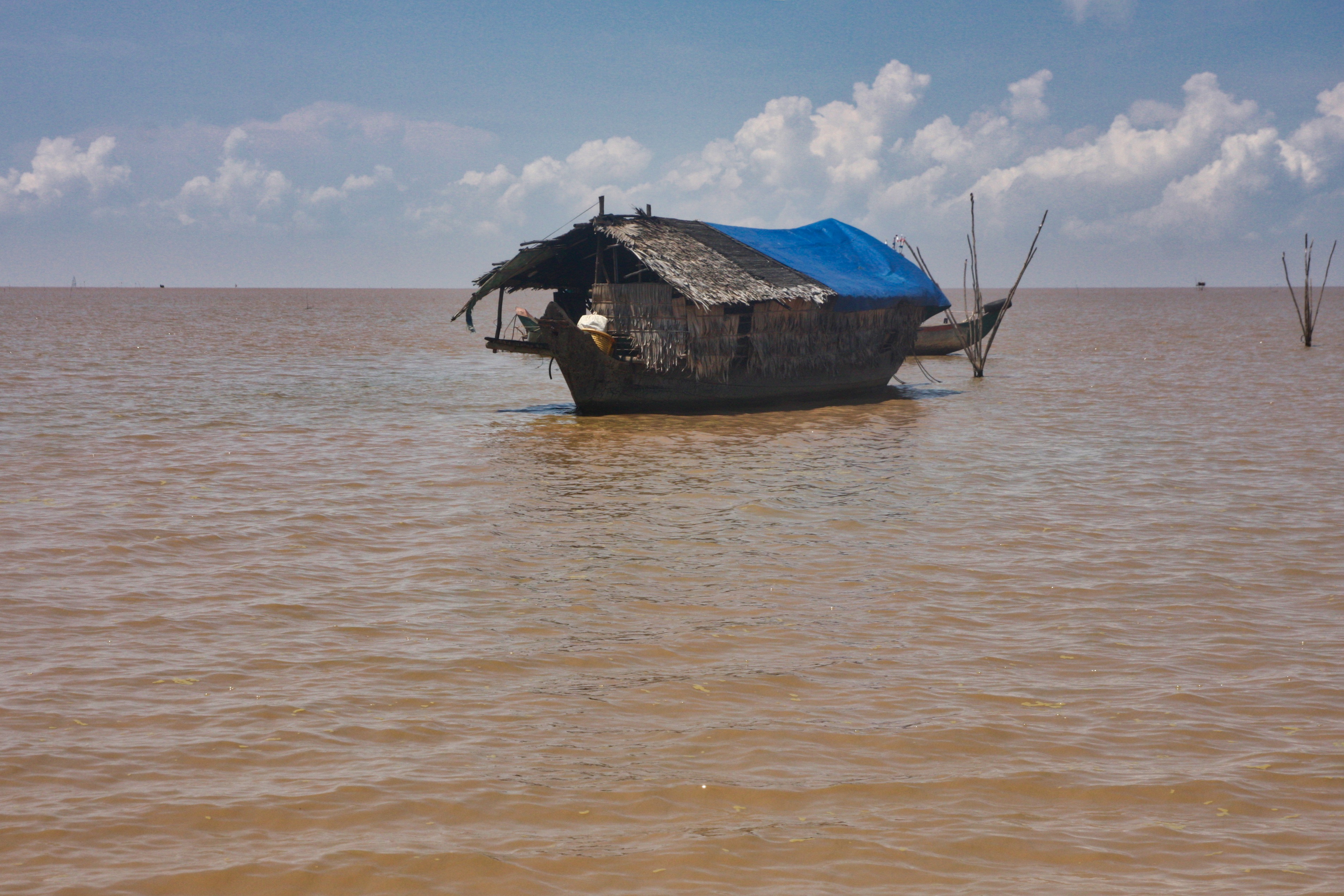 Boat on Tonlé Sap, Cambodia