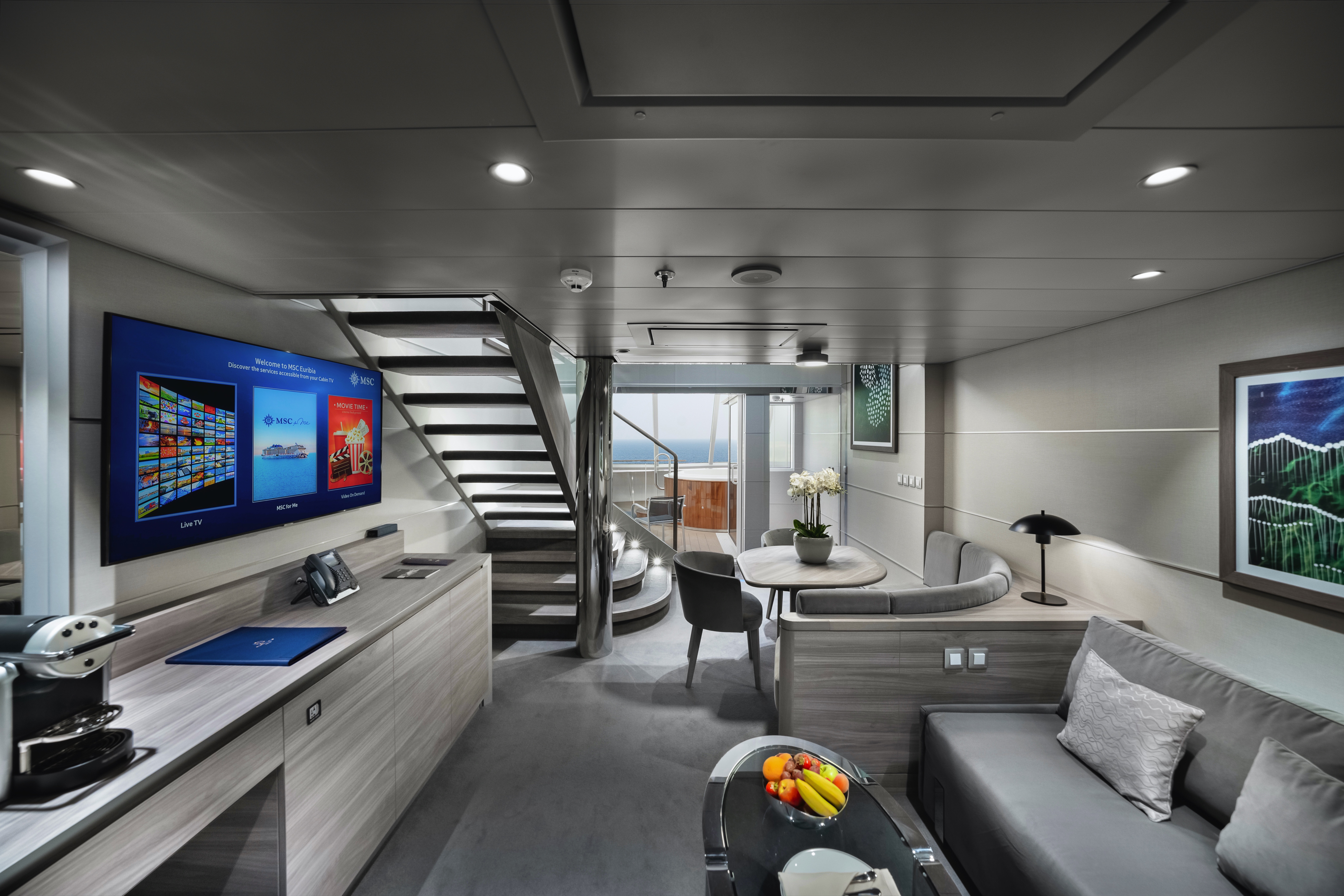 MSC Yacht Club Duplex Suite with Whirlpool