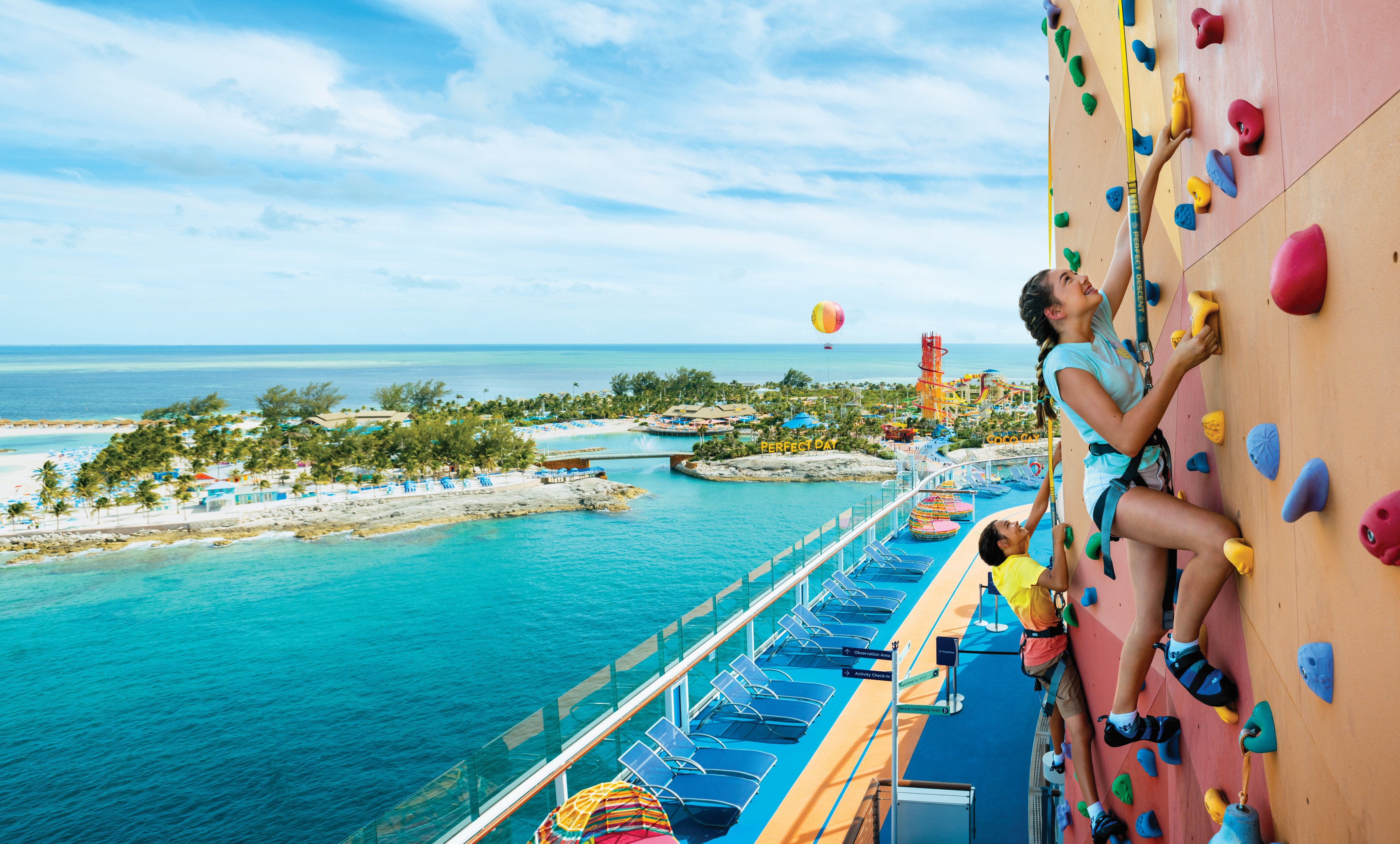Jewel of the Seas: Rock Climbing Wall