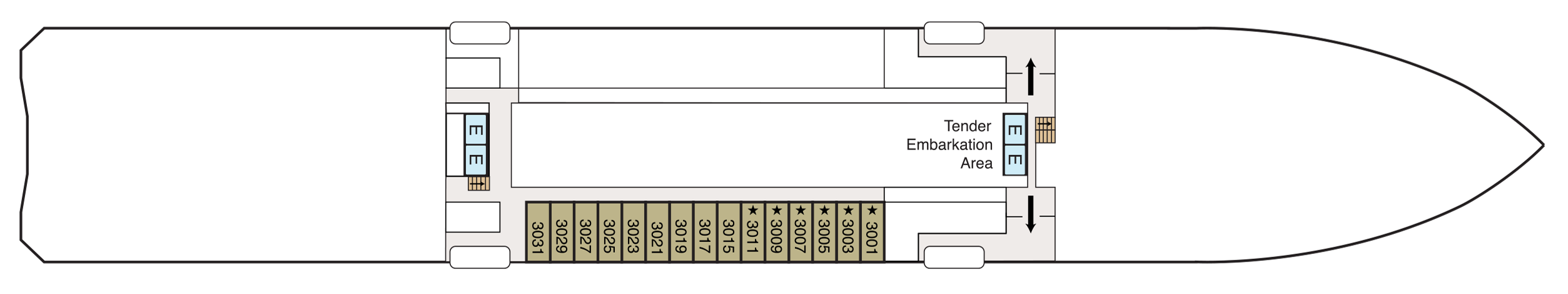 Oceania Cruises, R-Class, Nautica, Deck 3.png