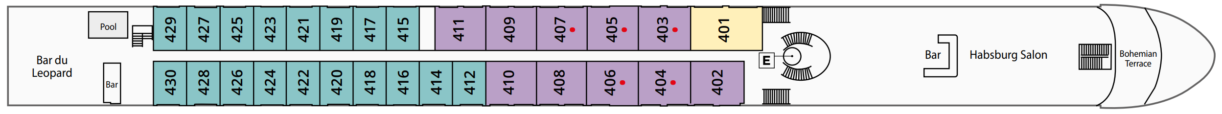 Uniworld SS Maria Theresa - Deck 3, Hofburg Deck.png