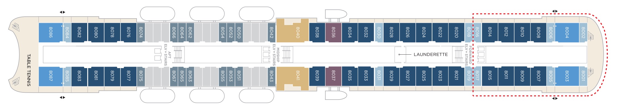 Crystal, Symphony Deck 8