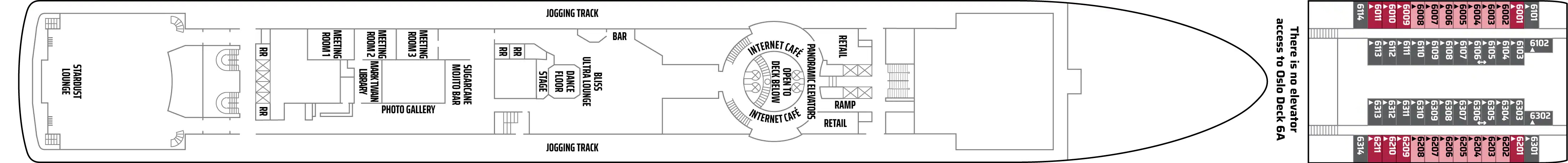 Promenade / Oslo Deck 6