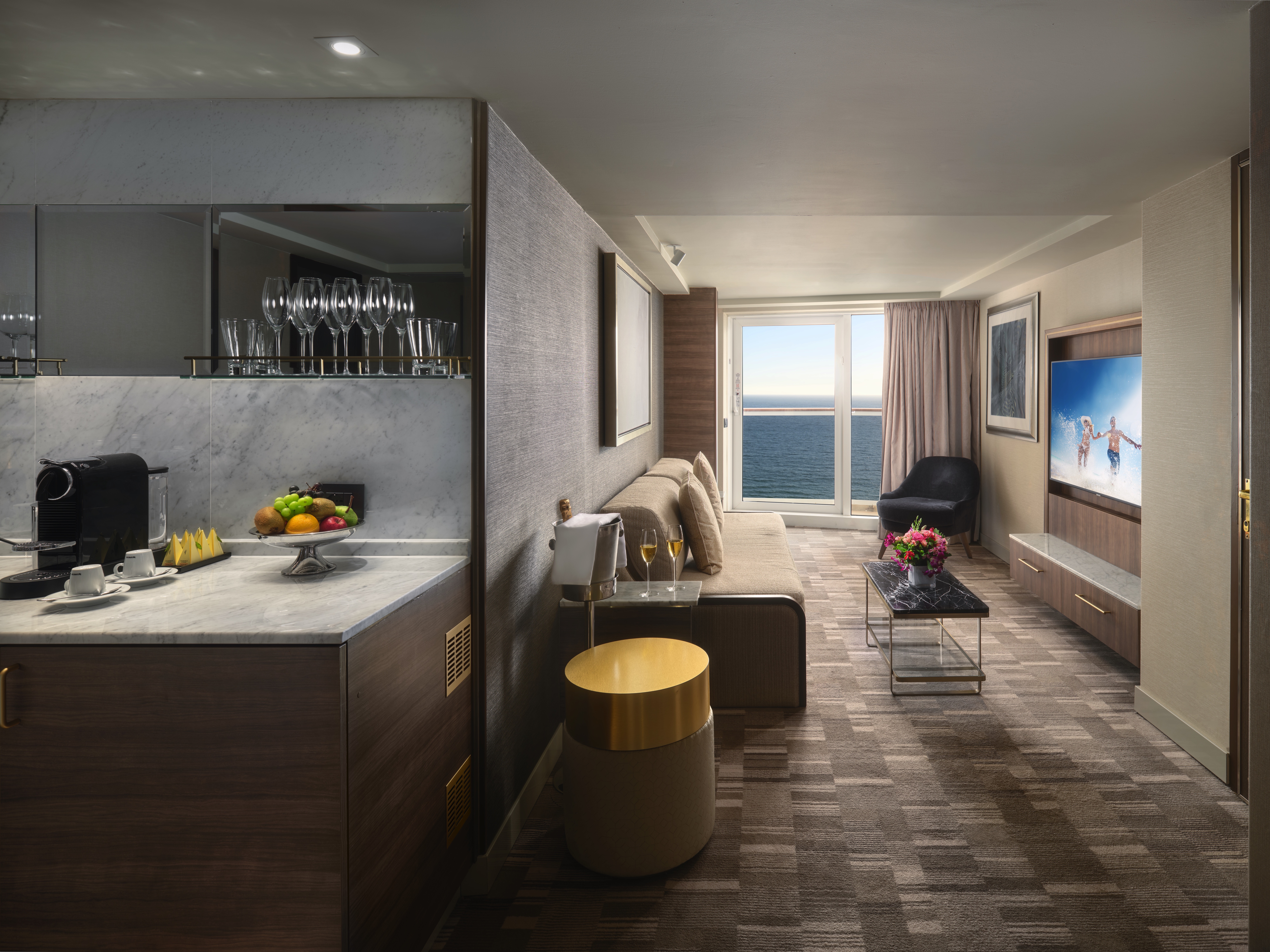 Aft-Facing Owner's Suite with Master Bedroom & Balcony