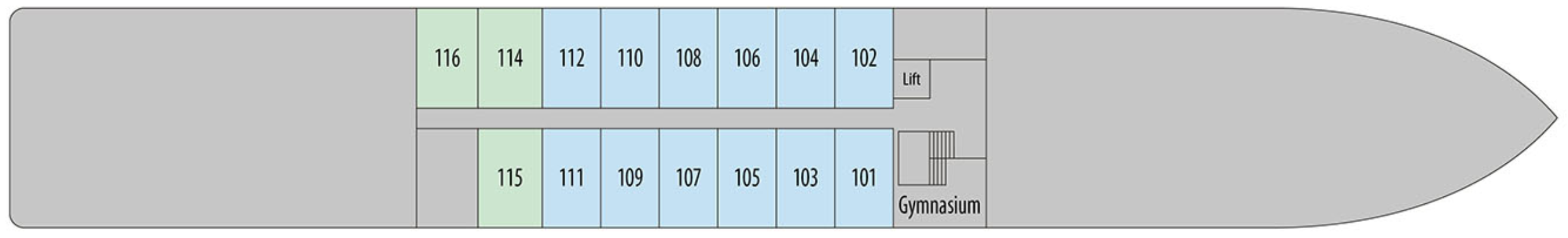Lower Deck deck plan