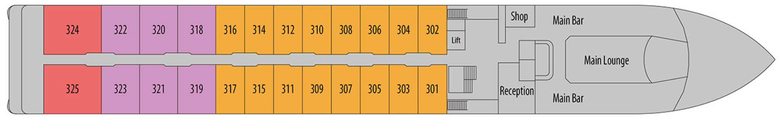 Upper Deck deck plan