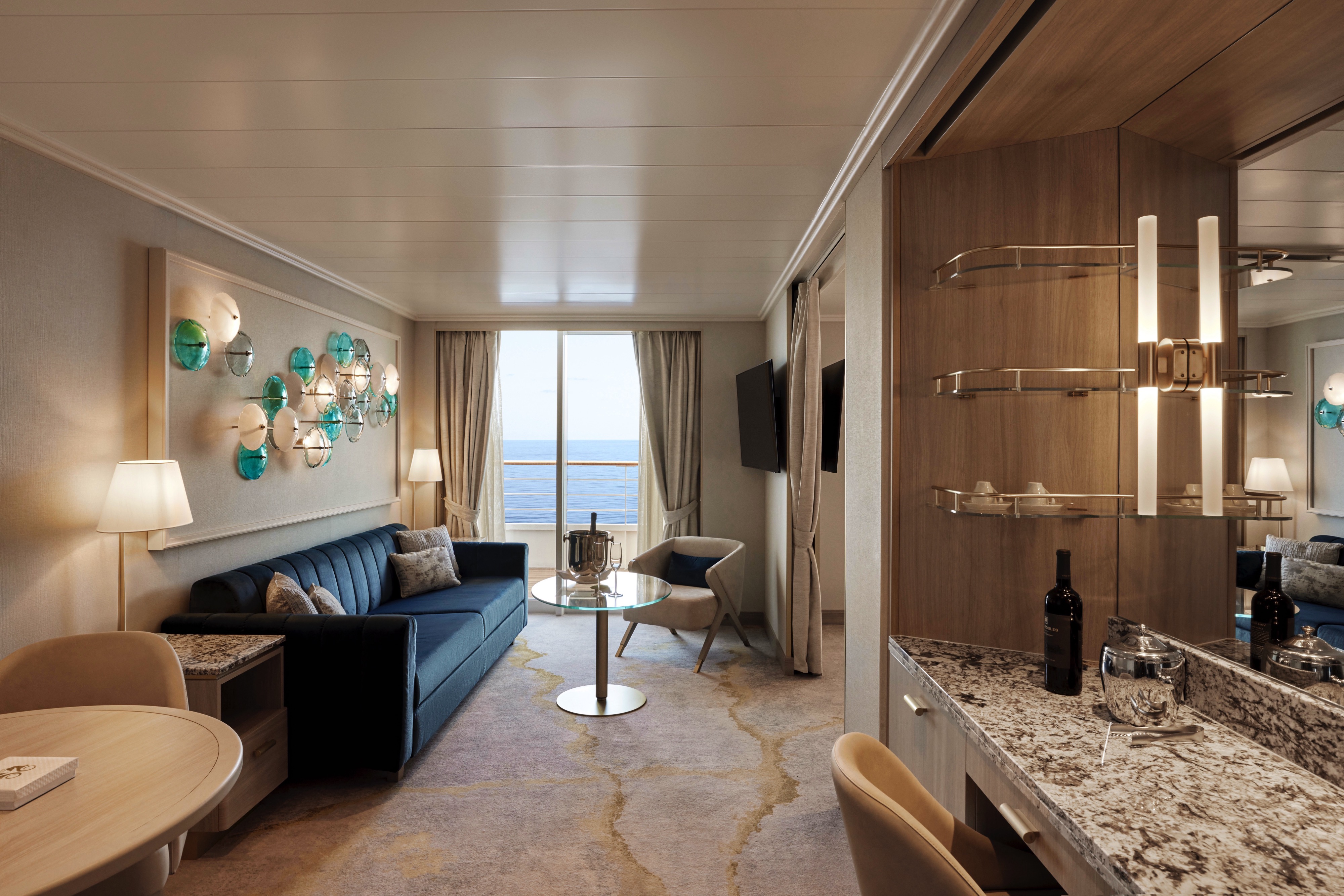 Crystal Cruises, Crystal Symphony, Sapphire Veranda Suite 3.jpg