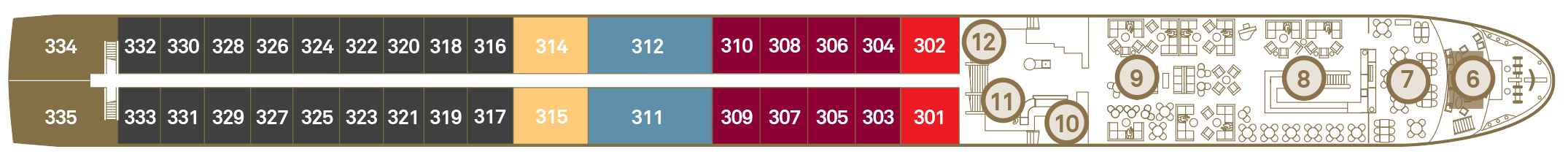 Scenic River Cruises Scenic Sapphire & Diamond, Diamond Deck.png