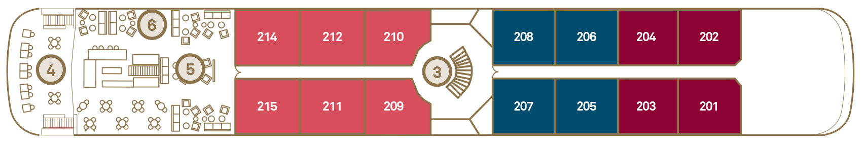 Sapphire Deck deck plan