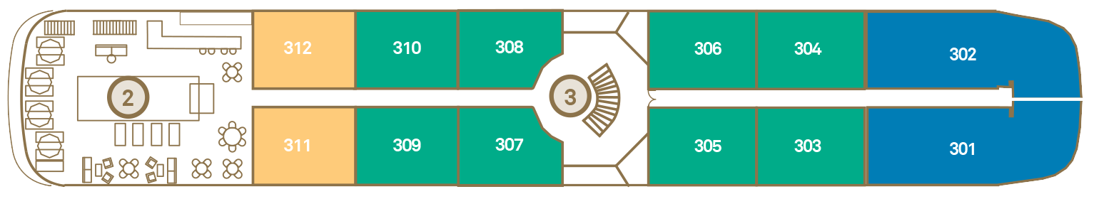Diamond Deck deck plan