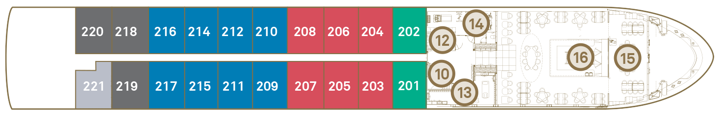 Sapphire Deck deck plan