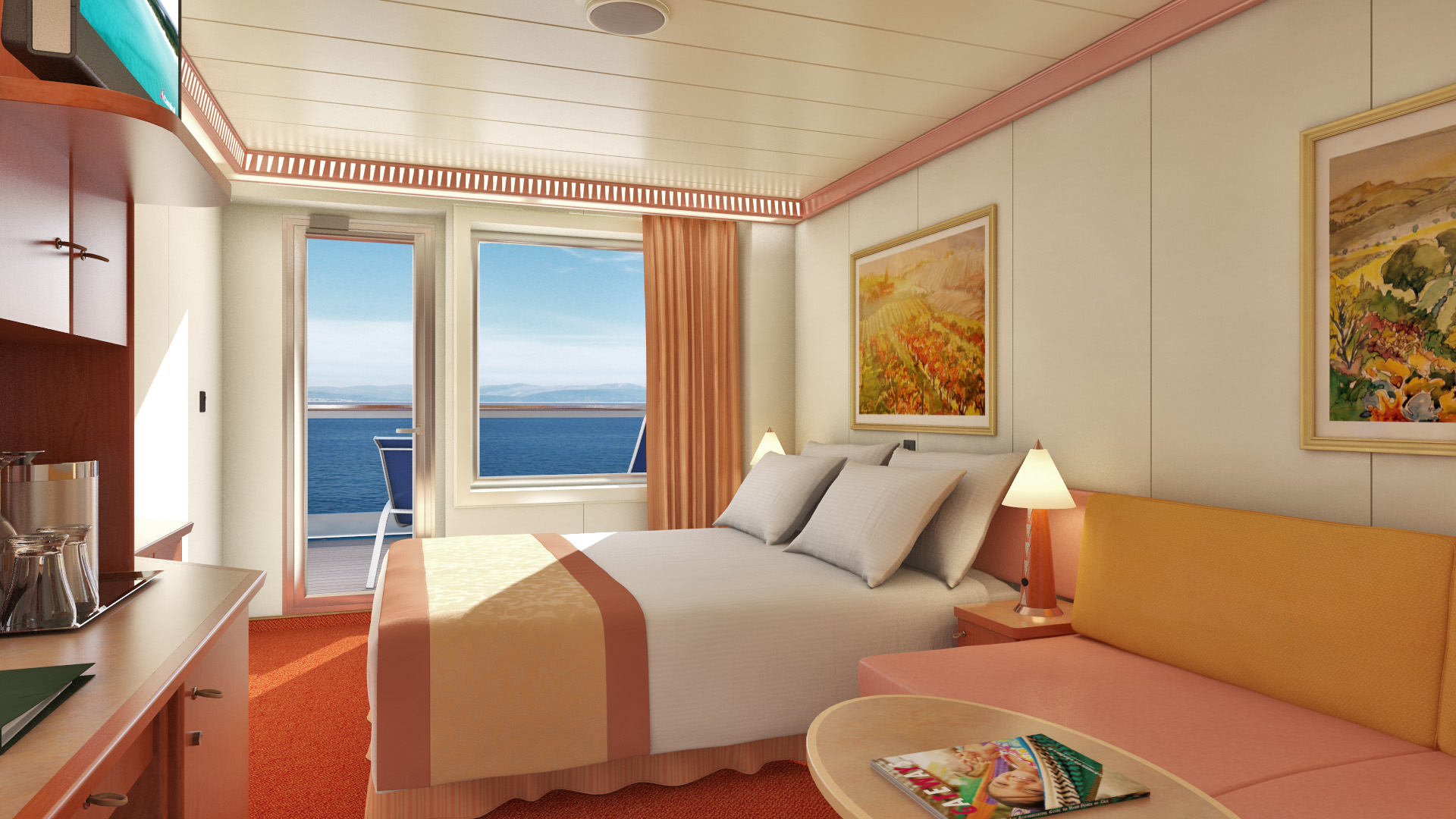 Carnival Cruise Line, Carnival Glory Aft View Extended Balcony