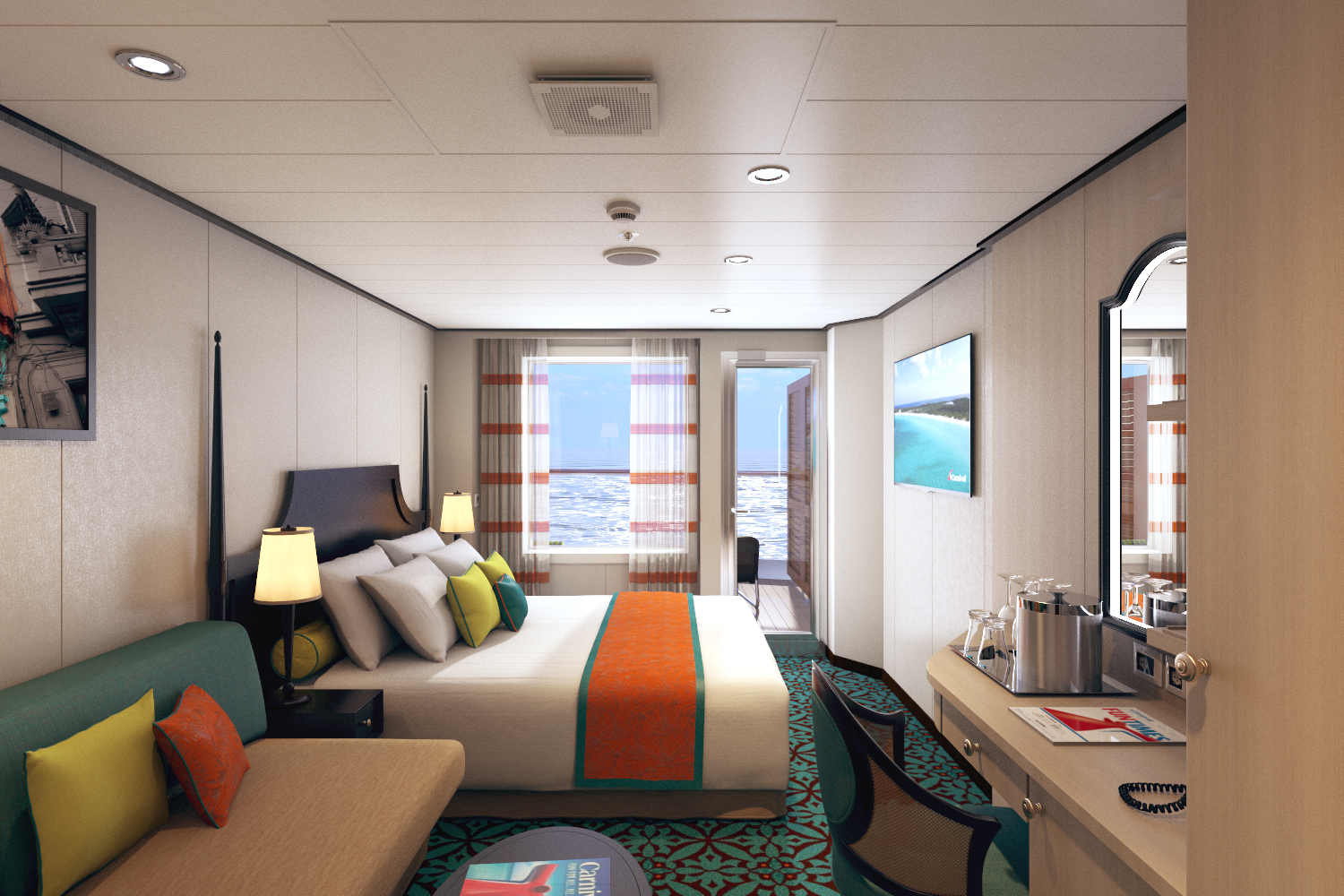 Carnival Cruise Line, Carnival Horizon, Havana Aft View Extended Balcony