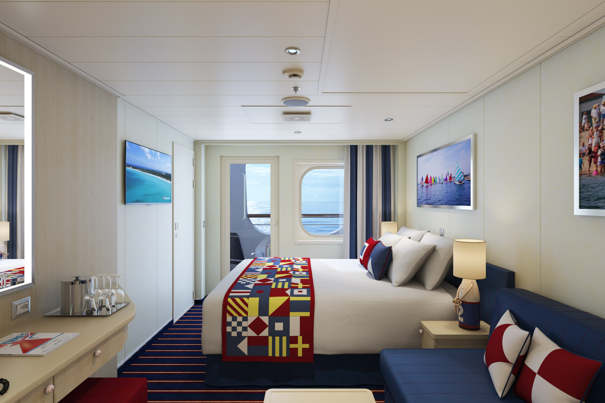 Carnival Cruise Line, Carnival Horizon, Family Harbour Cove Balcony