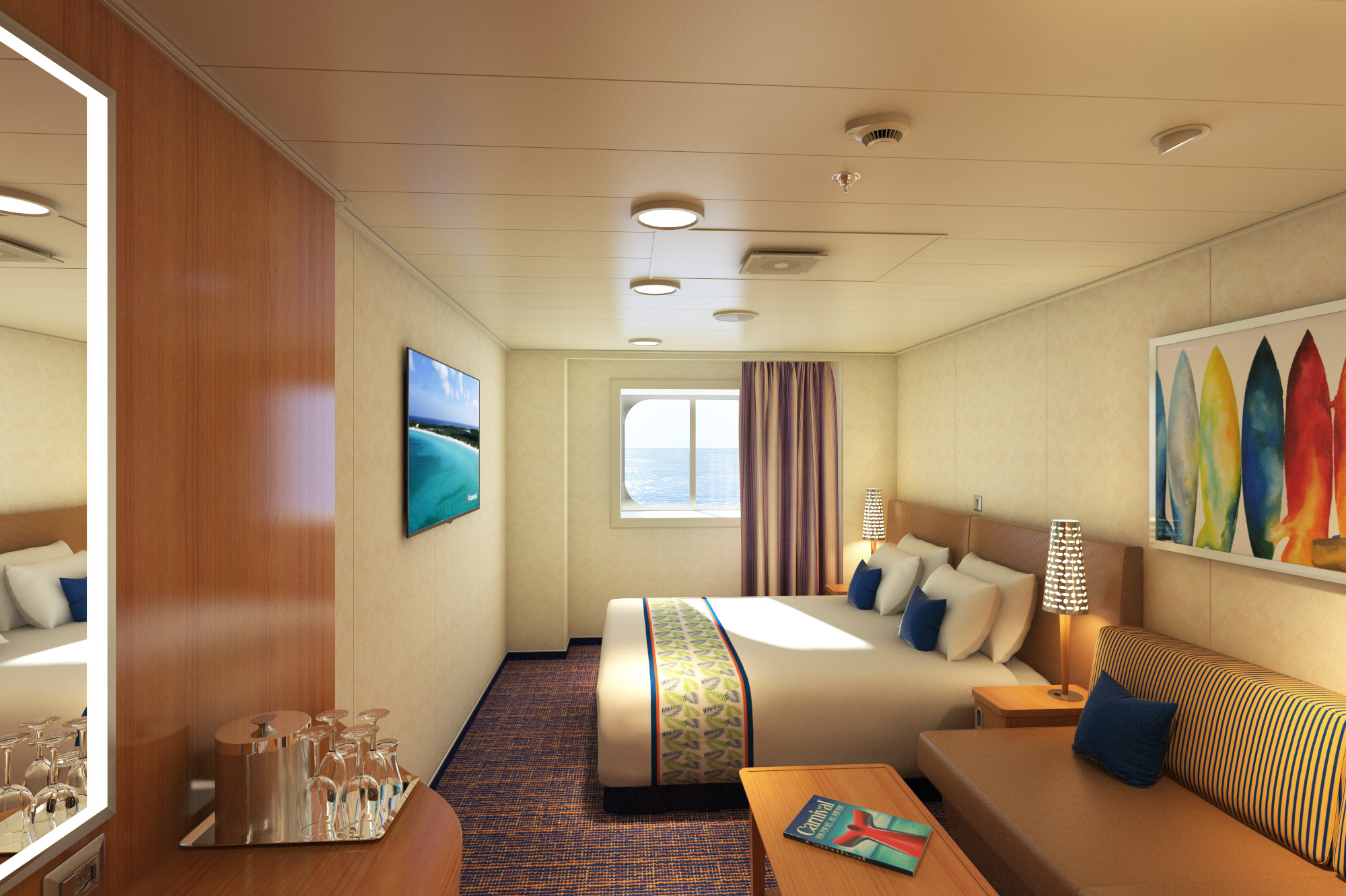 Carnival Cruise Line, Carnival Horizon, Deluxe Ocean View