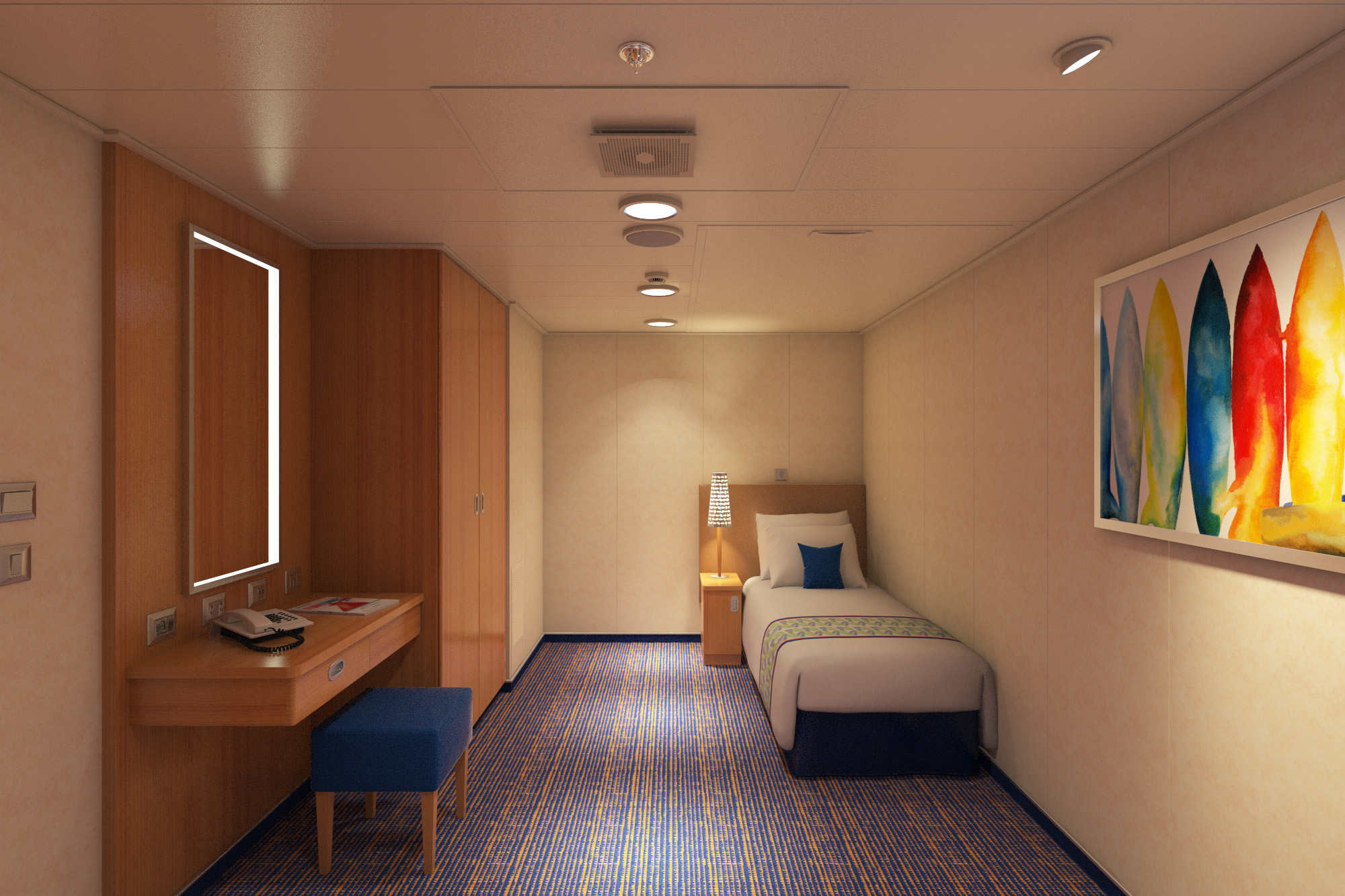 Carnival Cruise Line, Carnival Horizon, Interior Upper Lower
