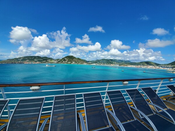 View of St Maarten from a ship