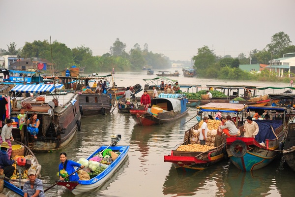 Floating Market, My Tho, Vietnam
