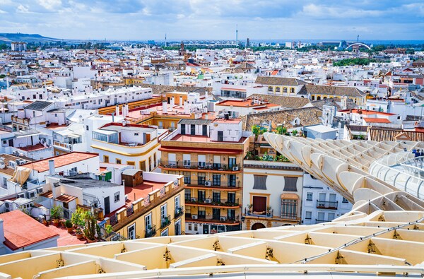 Aerial View of Seville, Spain