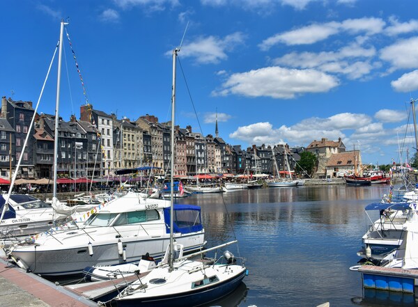 Marina in Honfleur, France