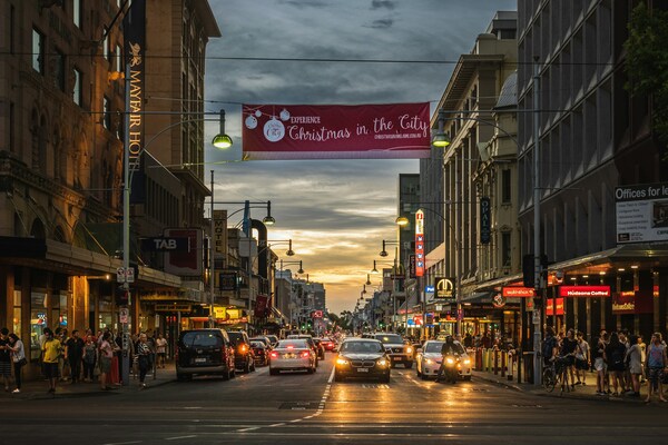 City, Rundle Mall, Adelaide, Australia