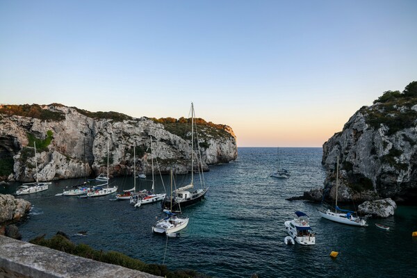 Harbor in Menorca, Spain