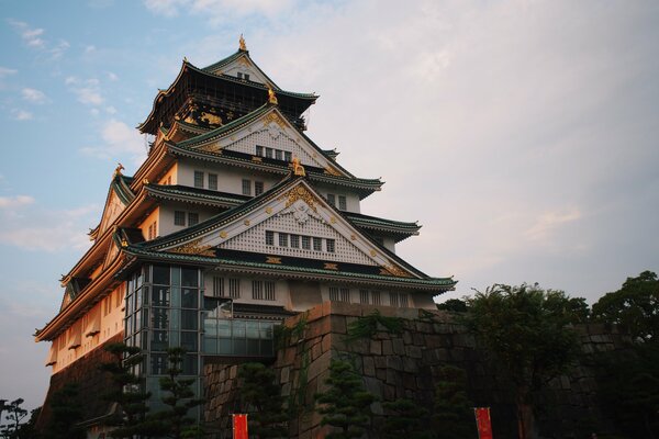 Castle, Osaka, Japan