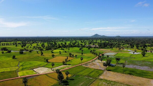 Landscape of Kampong Chhnang, Cambodia