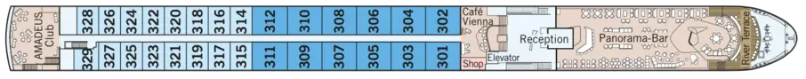 Amadeus River Cruises, Amadeus Aurea Mozart Deck.png