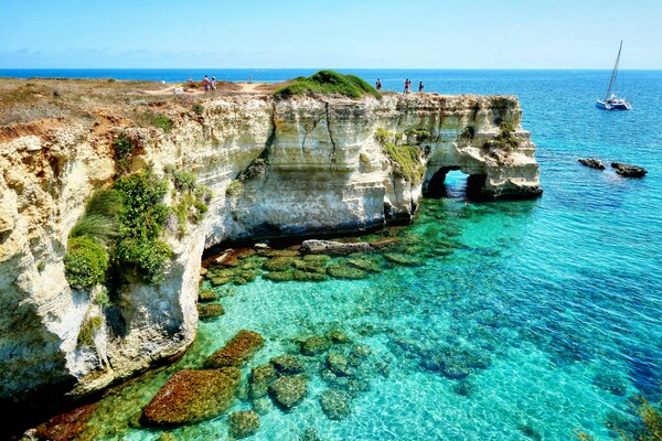 Faraglioni di Torre Sant'Andrea, Melendugno, Otranto, Puglia, Italy