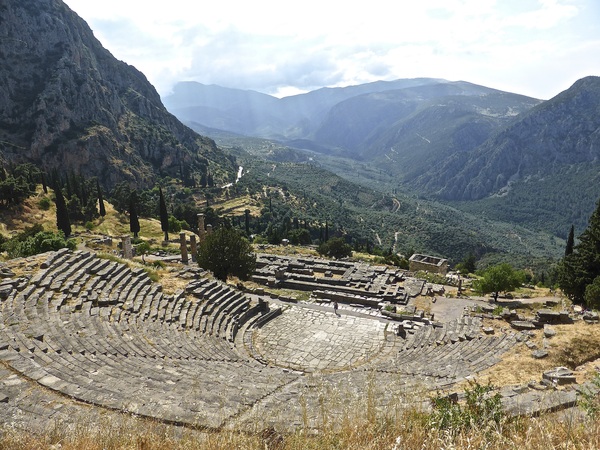 Delphi, from Itea, Greece