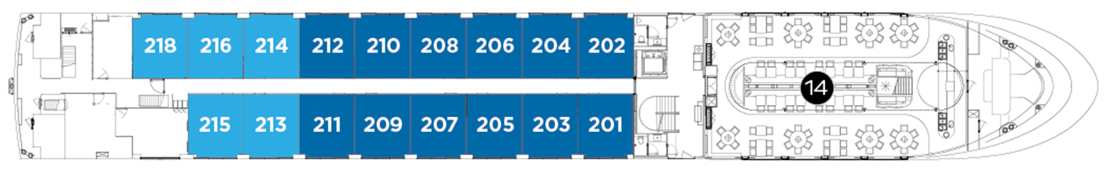 Sapphire Deck deck plan