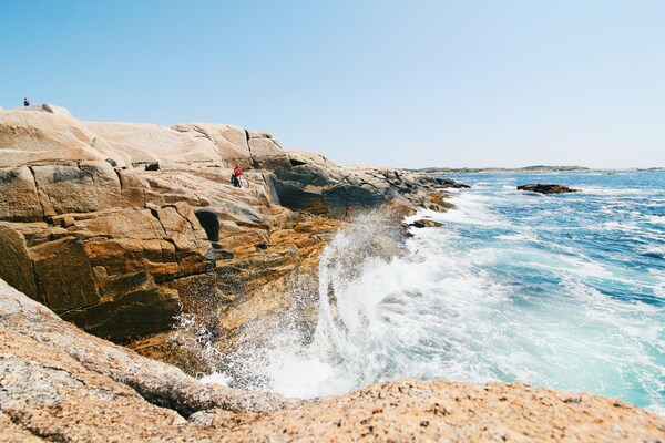 Waves Crashing in Nova Scotia, Canada