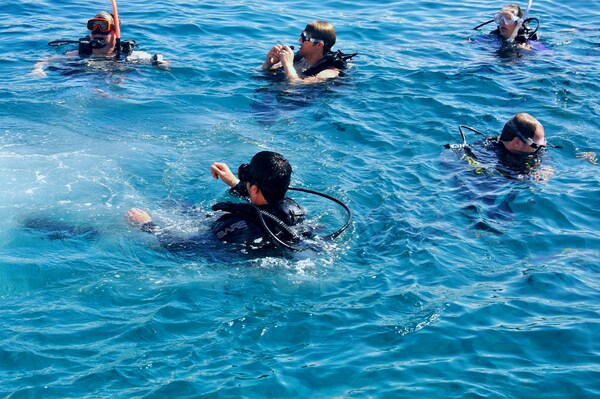SCUBA divers, St. Thomas, USVI
