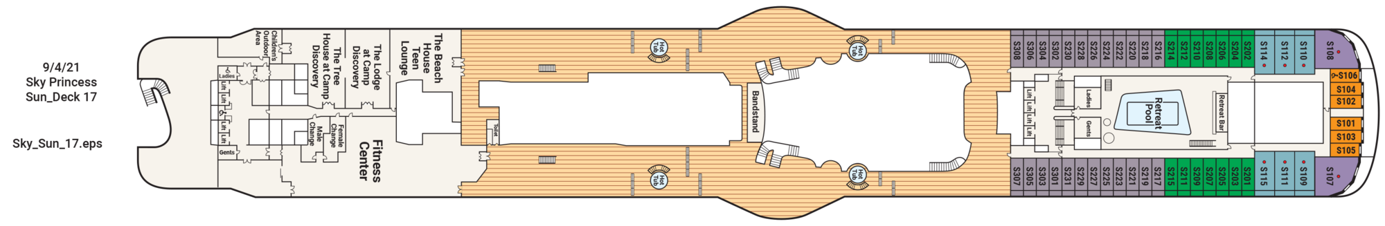 Deck 17 - Sun plan