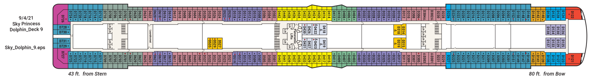 Deck 9 - Dolphin plan
