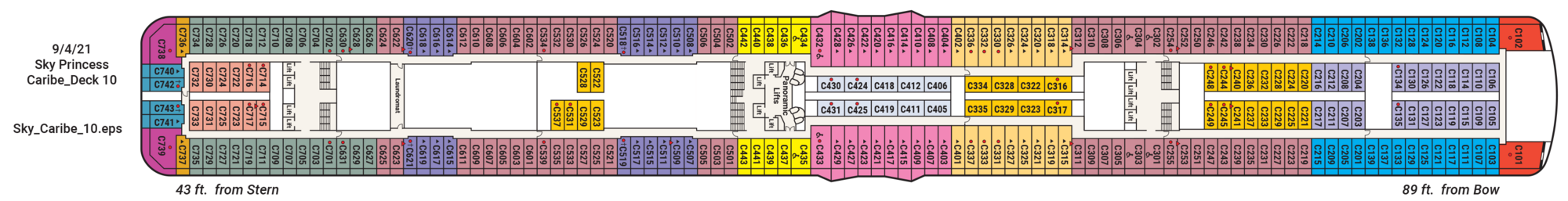 Deck 10 - Caribe plan