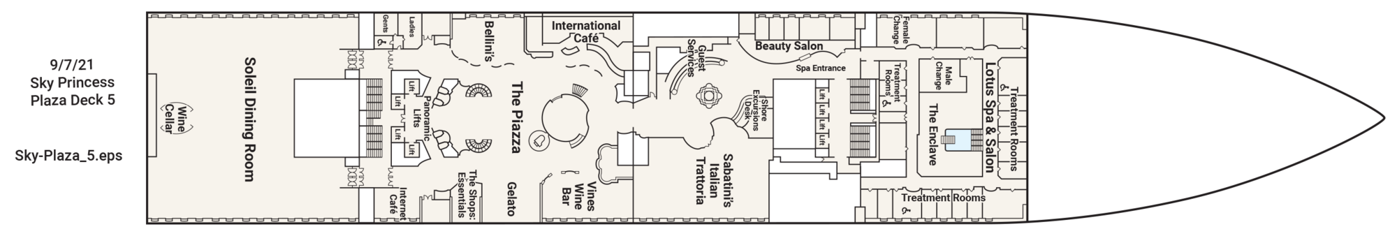 Deck 5 - Plaza plan